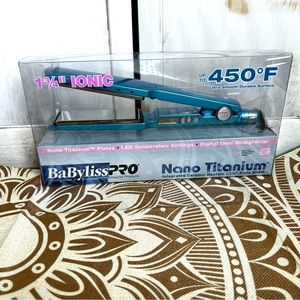 BaBylissPro Nano Titanium Ionic Straightening Iron 1-3/4”